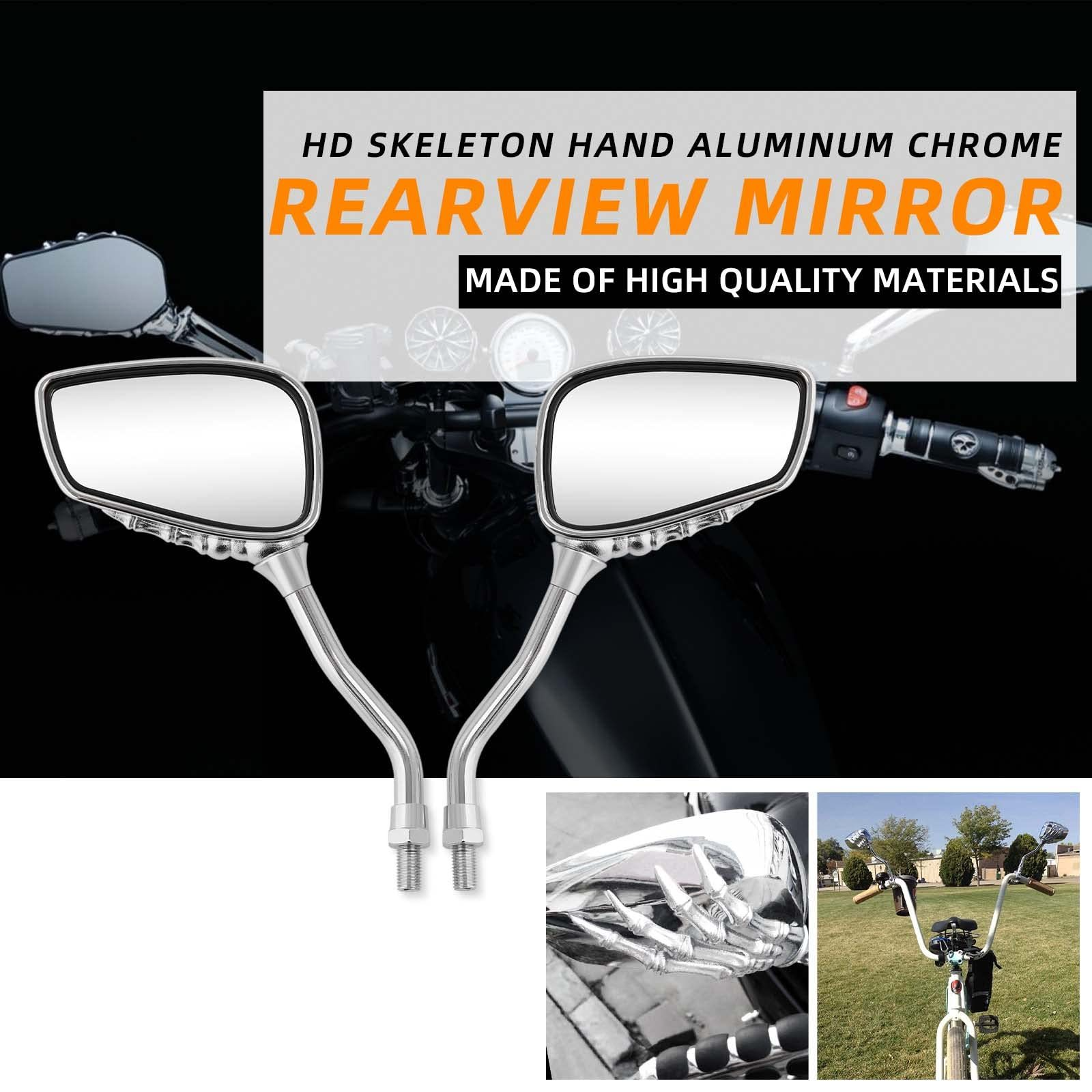 PAIRS OF DISTINCTIVE SKULL HAND REARVIEW SIDE MIRROR