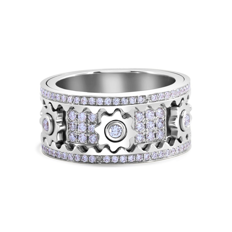 💖Mother's Day Sale - 70% OFF 🎁Handmade Diamond Ornate Geometric 3D Band Ring (Buy 2 Free Shipping)
