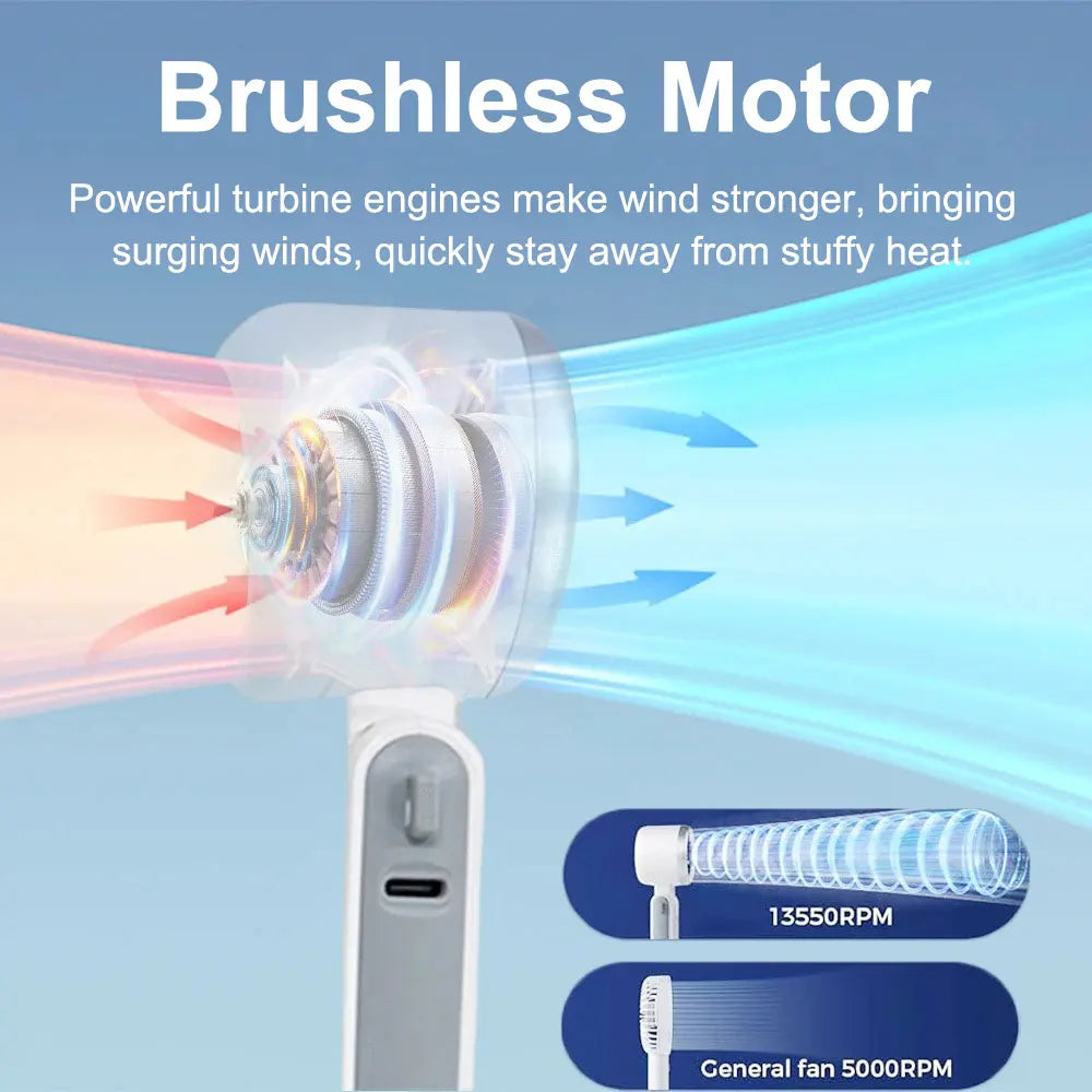 🌬️Mini Fan – Powerful Cooling On the Go!💨