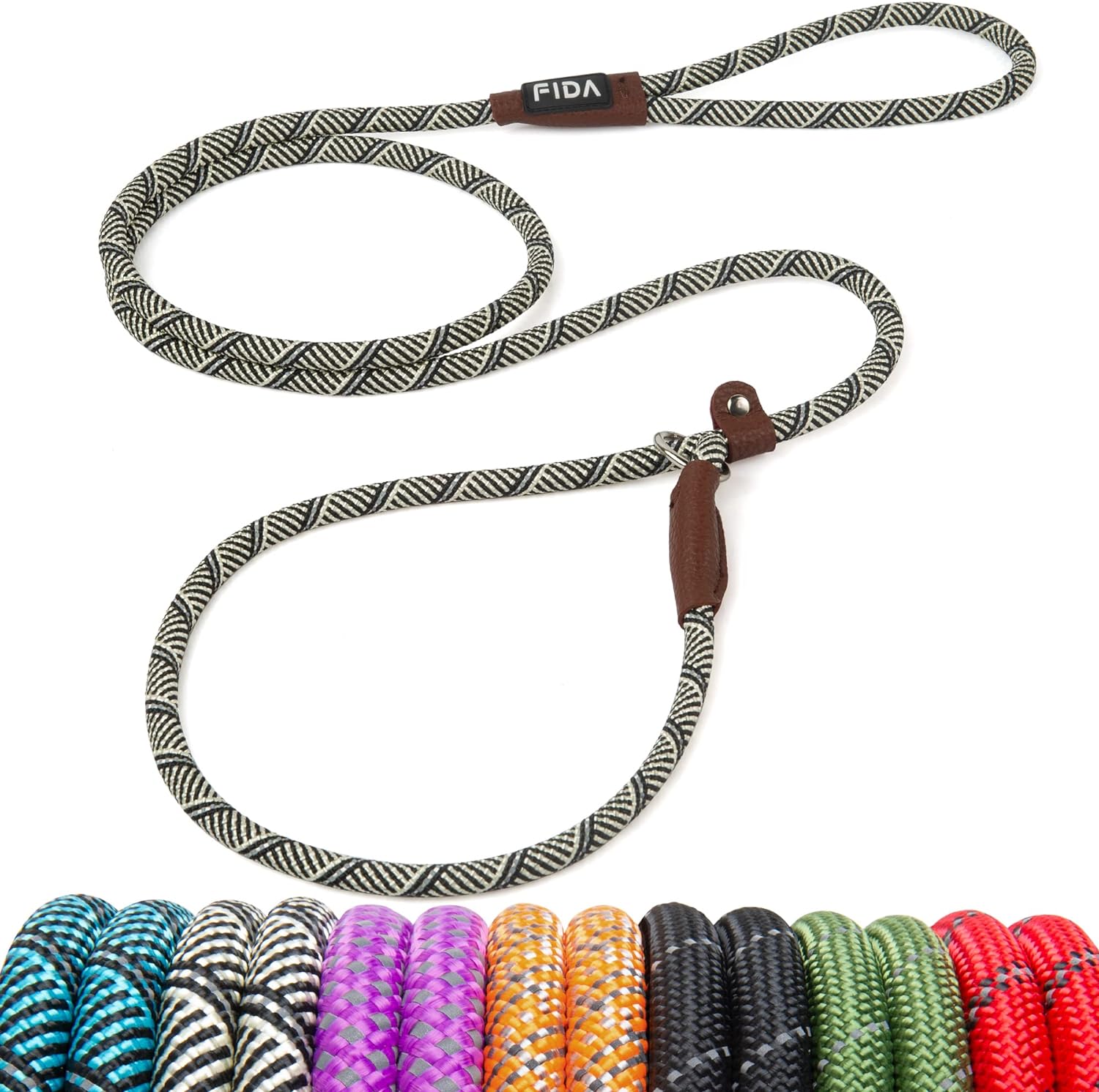 Fida Durable Slip Lead Dog Leash, 6 FT x 1/2