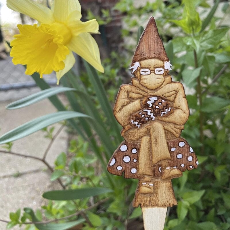 Bern in a fern - Grumpy Bernie Garden Gnome Plant Stake（BUY 2 GET 1 FREE & FREE SHIPPING）