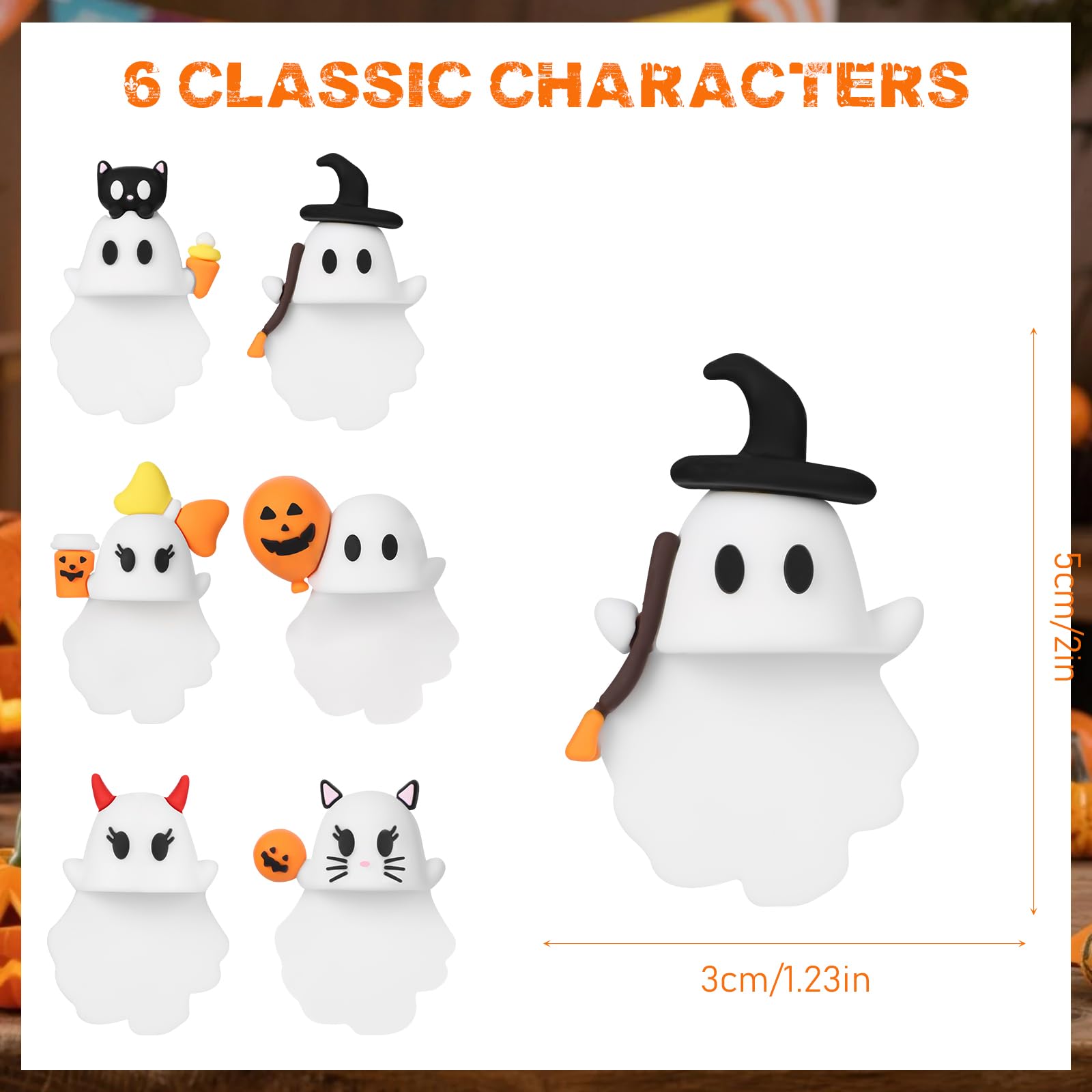 💥LAST DAY SALE 50% OFF👻Ghost Blind Box Decoration Mystery Phone Buddy - Set of 6