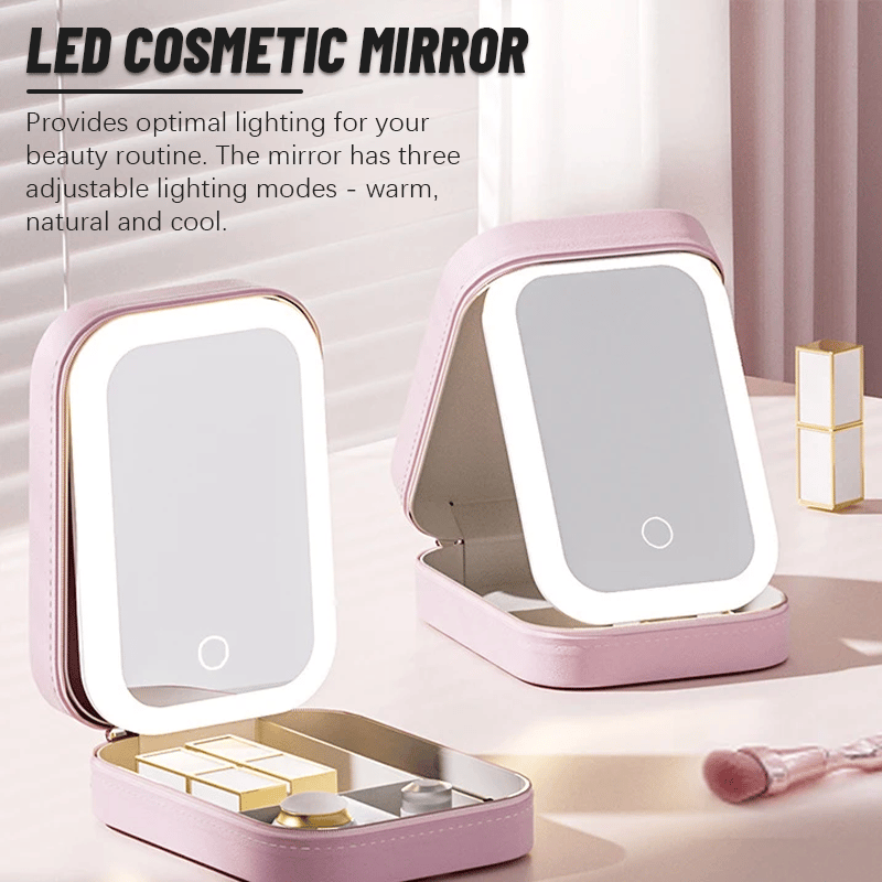 TikTok Last Day Promotion -60% OFF🎉 LED Three-Color Adjustable Makeup Mirror