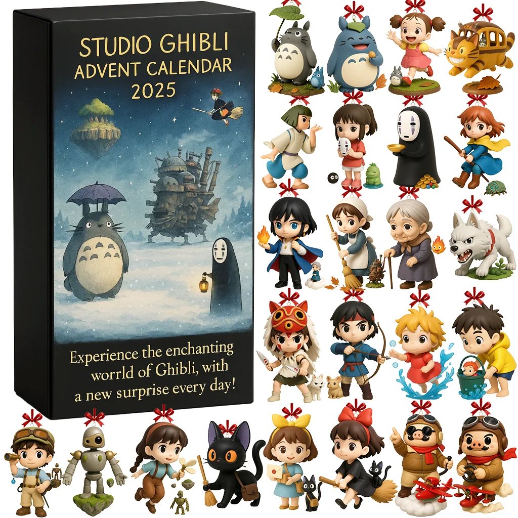 🔥Last Day 50% OFF -🎄Classic Studio Ghibli Anime Advent Calendar 2025