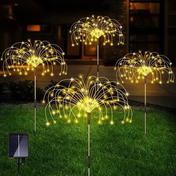 (🔥Special Offer 1000pcs 50% OFF)Waterproof Solar Garden Fireworks Lamp