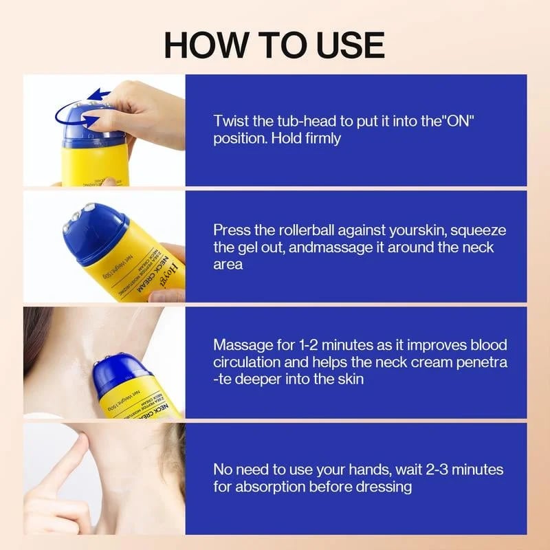 💕Hot sale 49% OFF💖Neck Firming Cream, Tighten and Lift Neck Cream for Crepey Skin