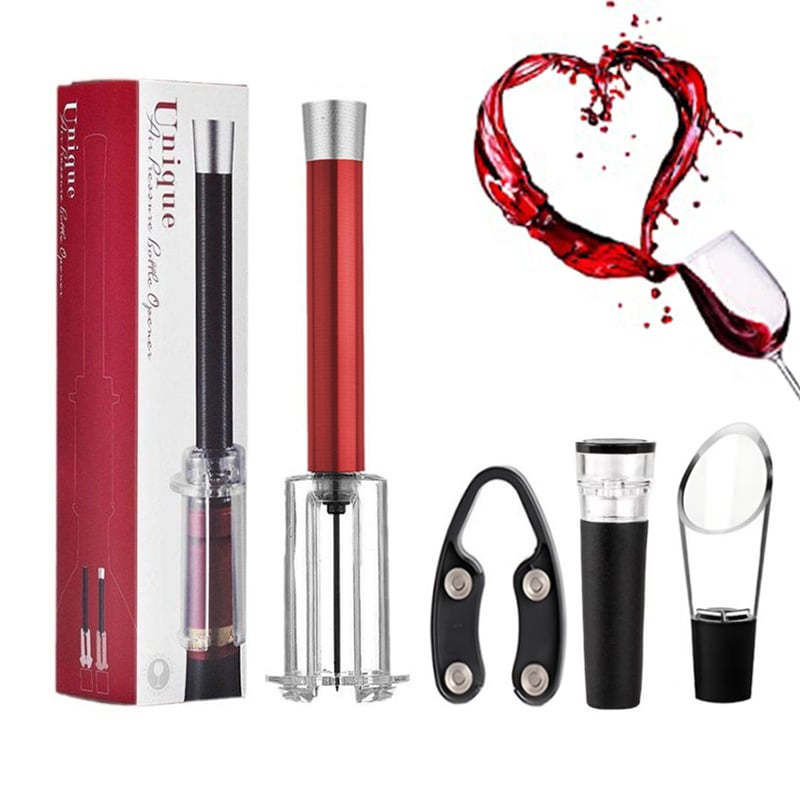 🌲Early Christmas Sale 48% OFF🎁Air Pump Cork Remover Wine Bottle Opener Set