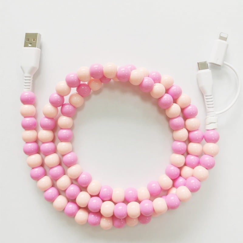 🎁TikTok Last Day Sale - 70% OFF🎉Beaded Charging Cords (🌈SALE $9.99)