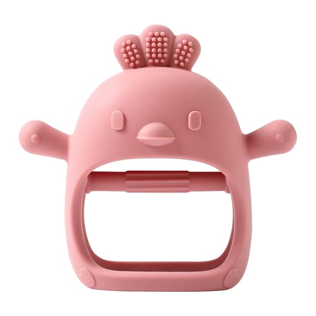 🔥(Last Day Sale- 50% OFF) Baby Mittens Teether Silicone Teething Toy