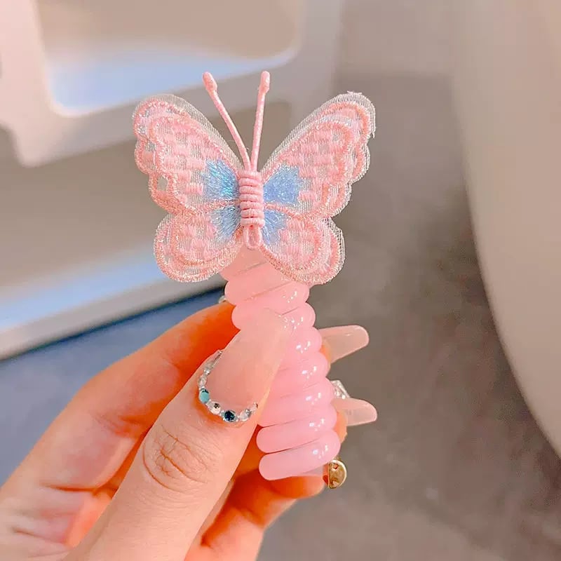 ⏰LAST DAY SALE 50% OFF🎀Butterfly Telephone Wire Hair Bands