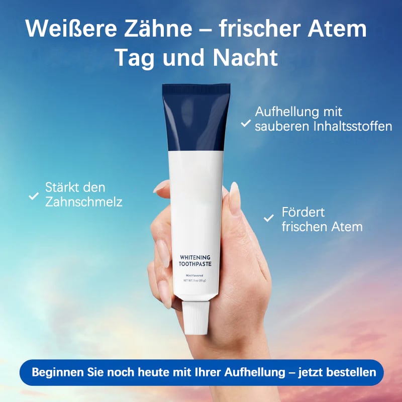🦷 Fluoridfreie Hydroxylapatit-Zahnaufhellungs-Zahnpasta mit Kokosöl und Xylitol ❄️