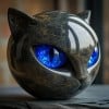 🎁TikTok Last Day Sale - 70% OFF🐱Luxury Black Cat Sculpture - Hand-Carved Glossy Non-Electric Decor