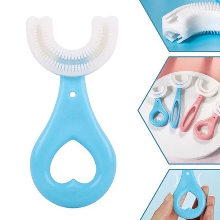 (🎄CHRISTMAS EARLY SALE-48% OFF) 360° Kids U-Shaped Silicone Toothbrush(BUY 3 GET EXTRA 20% OFF)