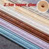 230cm/Roll Multifunction Self Adhesive 3D Pattern Edge Decoration Mouldings Trim Border Frame (BUY 5 FREE SHIPPING NOW)