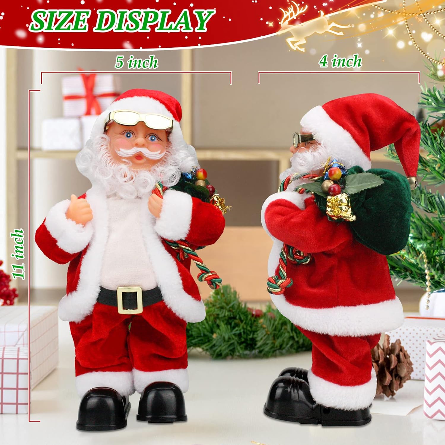 🔥Last Day Promotion - 70% OFF🎁🎄Electric Musical Twerking Santa Toys✨