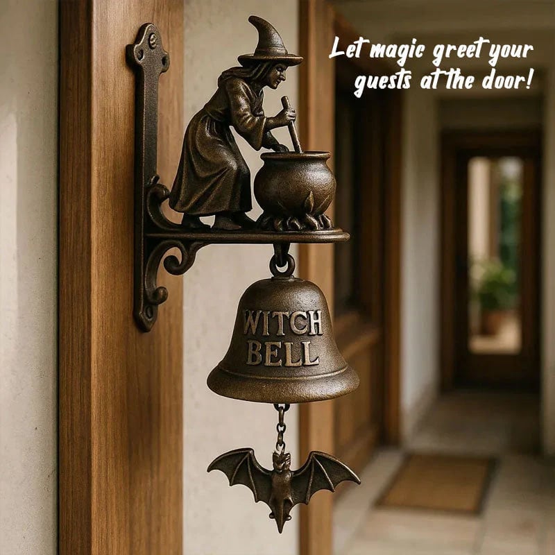 🎁Last Day Sale - 70% OFF🎉🧙‍♀️Let the magic welcome your guests at the door🔔 Witches Bell