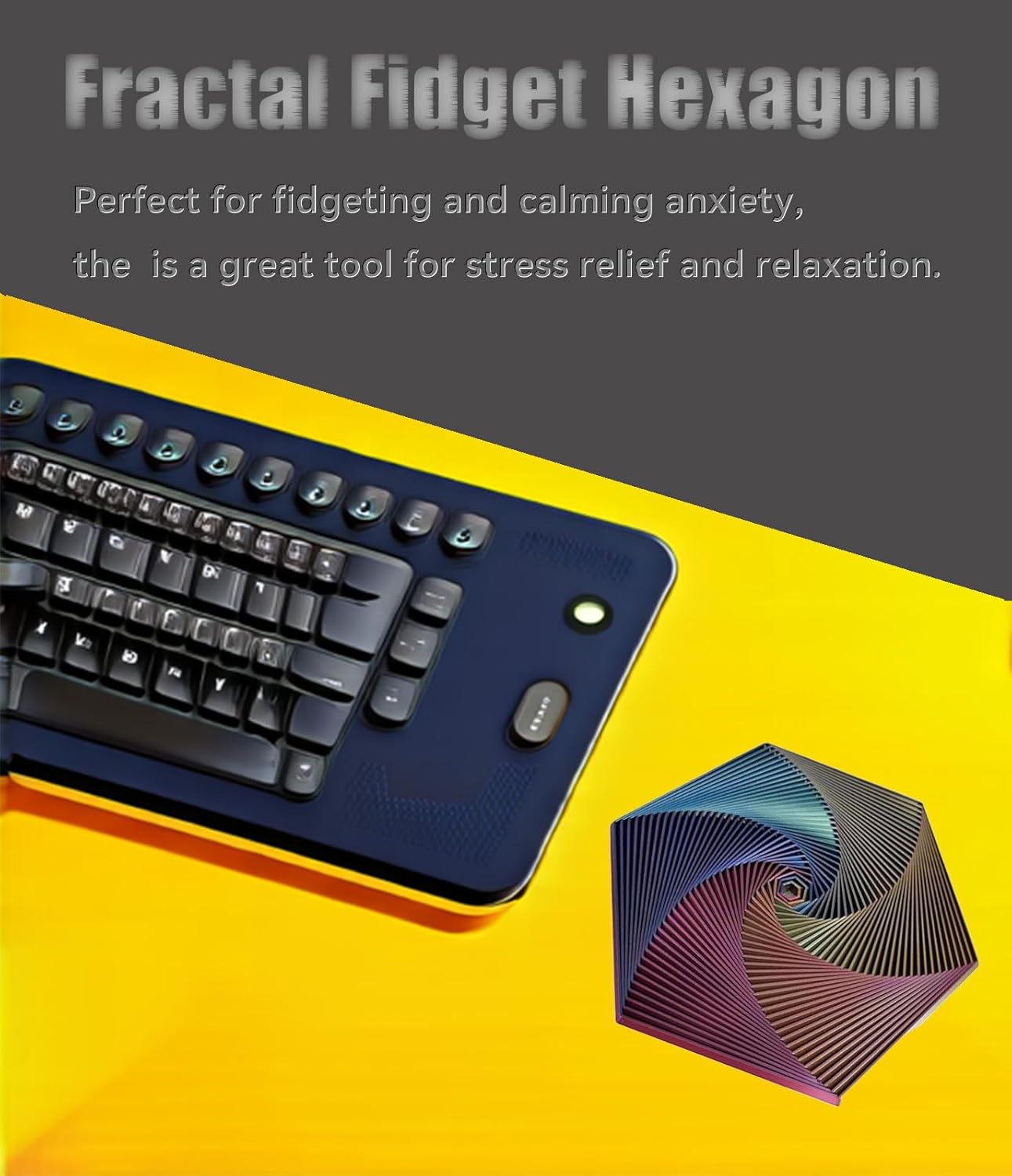 ✨2024 Fractal Fidget Hexagon Fingertip Decompression Toy