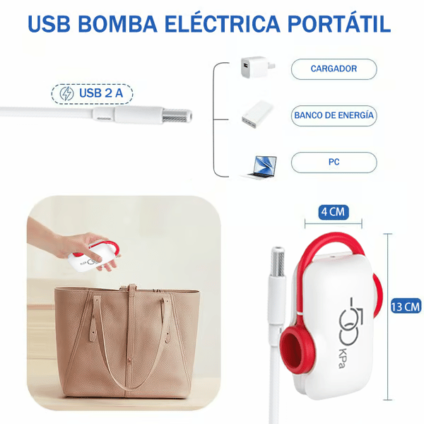 🧳Juego de 9 bolsas de viaje ligeras con bomba eléctrica USB