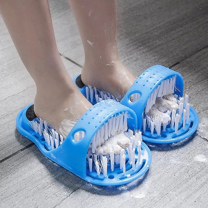 (🔥Last Day Promotion- SAVE 48% OFF)Shower Foot Scrubbing Massage Slippers(BUY 2 GET FREE SHIPPING)