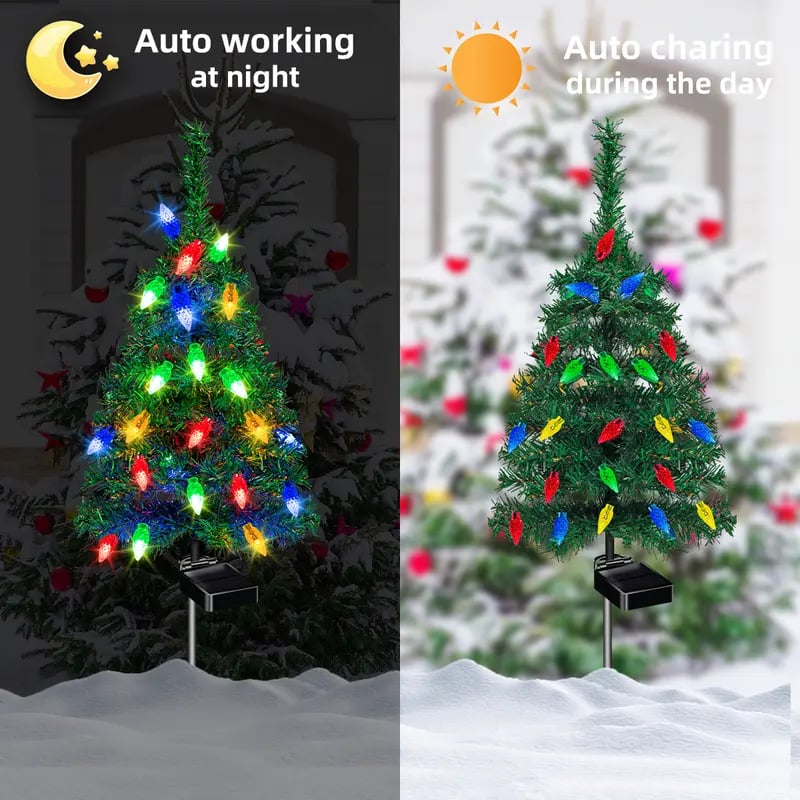 🔥Last Day Promotion 50% OFF🔥Solar-Powered Mini Christmas Tree