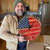 Handmade Honor US Flag Patriotic Clock-BUY 2 FREE SHIPPING