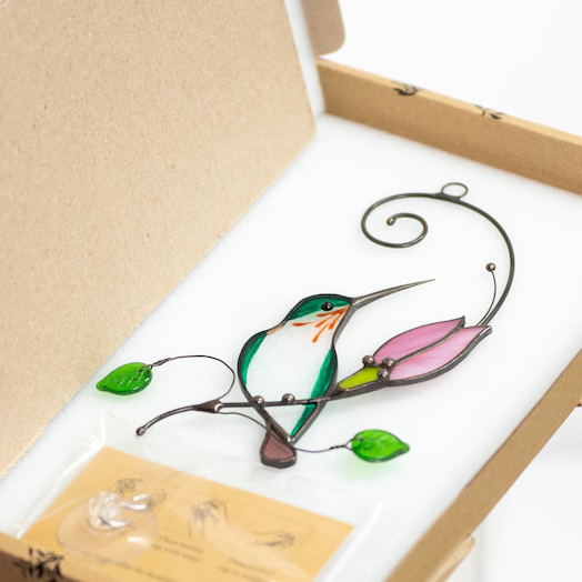 🎖️July 4th Flash Sale: 50% OFF Sitewide! 💕<strong>Handmade<strong> Hummingbird Colorful Window Hangings, Buy 2 Save 10%