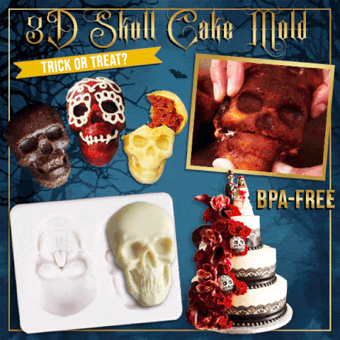 🎃Halloween Pre Promtion 49% OFF🔥3D Skull Bake Mold