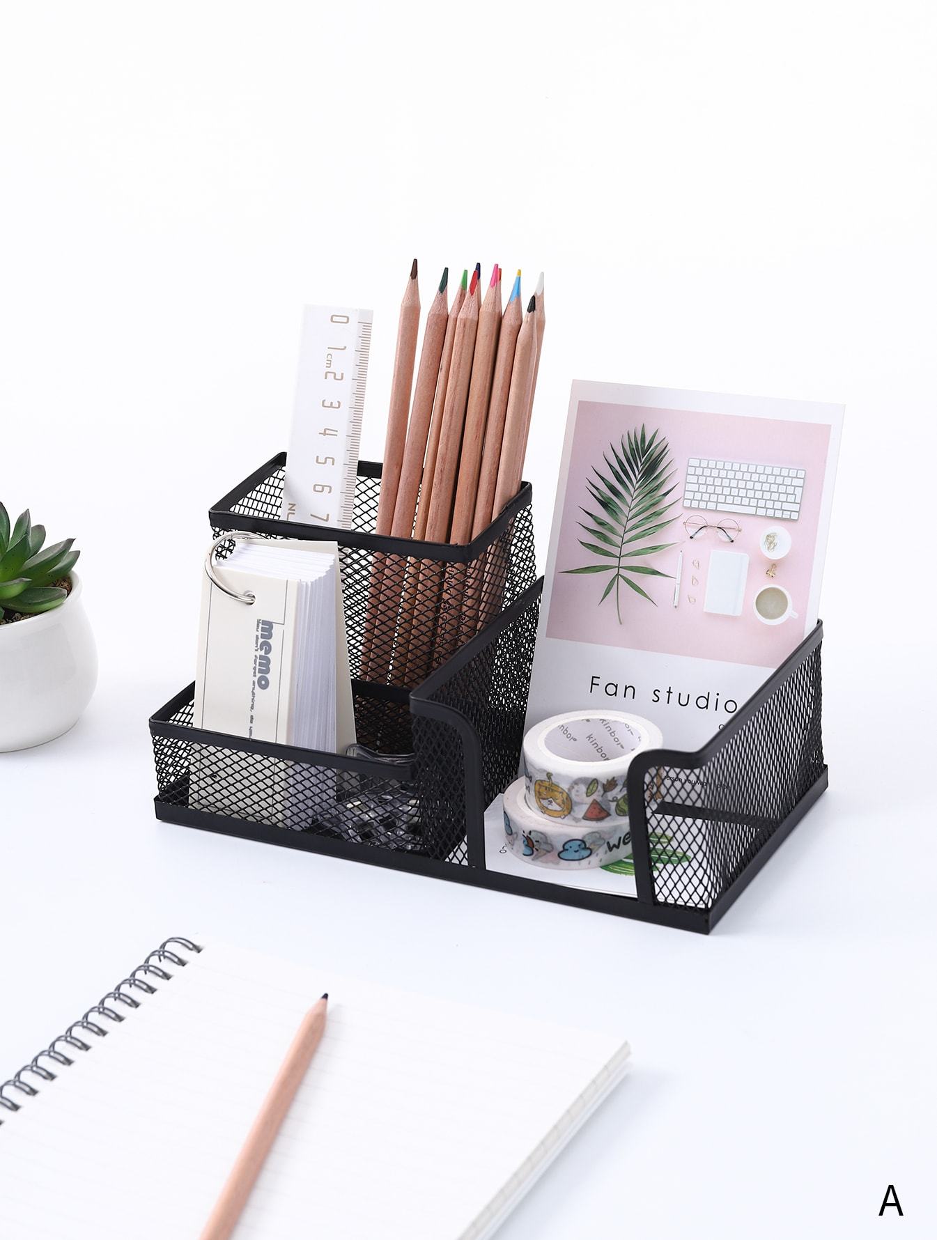 3 Compartment Pen Holder 1pc