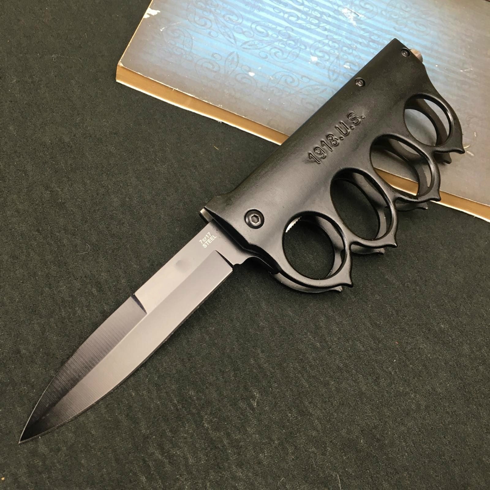 US 1918 Trench Brass Knuckle OTF
