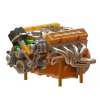 Gasoline OHV V8 Small-block Engine Model Kits 4-Stroke 44cc Water-Cooled 1/6