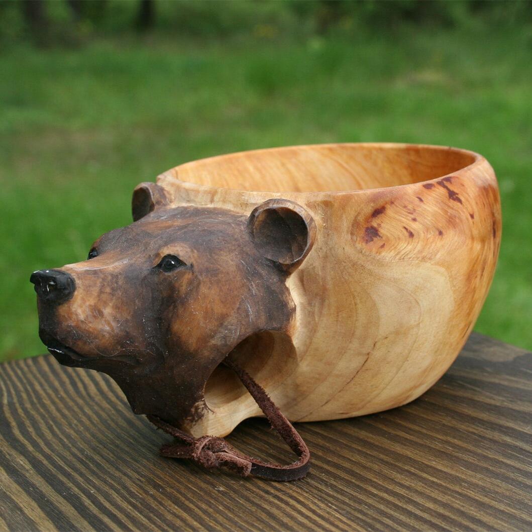 🔥Animal Handmade Wooden Cup