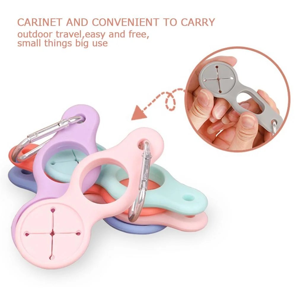 🎁TikTok Last Day Sale - 70% OFF🎉Silicone Sport Kettle Buckle Outdoor Carabiner Water Bottle Holder🌟