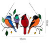 (🔥2024 NEW YEAR SALE) The Best Gift-Birds Stained  Window  Panel Hangings🎁