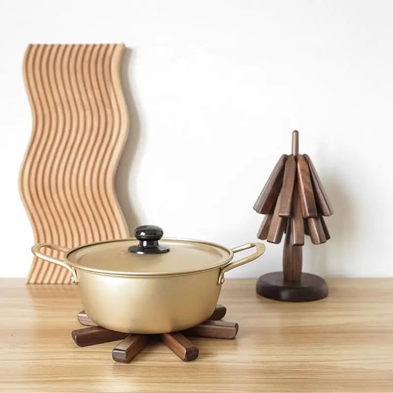 (🎄Early Christmas Sale - 49% OFF) ✨️Walnut Tree  Wooden Magnetic Trivet