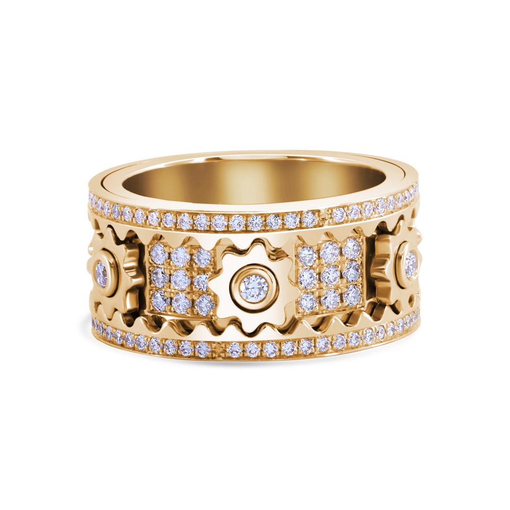 💖Father's Day Sales - 50% OFF 🎁Handmade Diamond Ornate Geometric 3D Band Ring (BUY 2 FREE SHIPPING)
