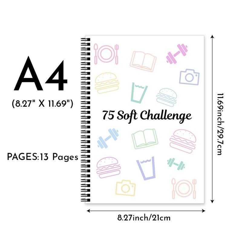 🔥75 Target Soft Challenge Planner Notebook