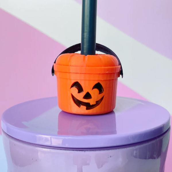 🎃Early Halloween Sale 50% OFF👻Straw Toppers Halloween Buckets