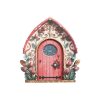 🔥Wooden garden fairy door decorations 🌹Garden creative fairy tale house home living room desktop micro landscape decorations