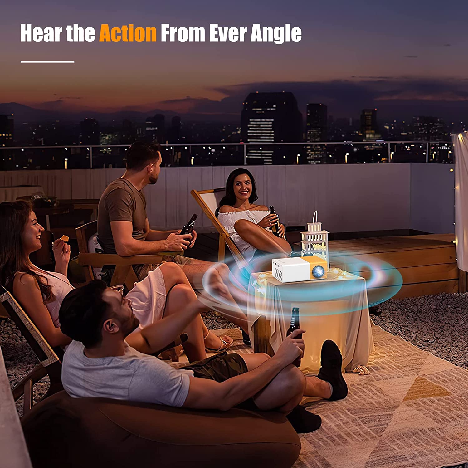 (🌲Early Christmas Sale- SAVE 48% OFF)1080P High-definition Mini Projector(FREE US SHIPPING)