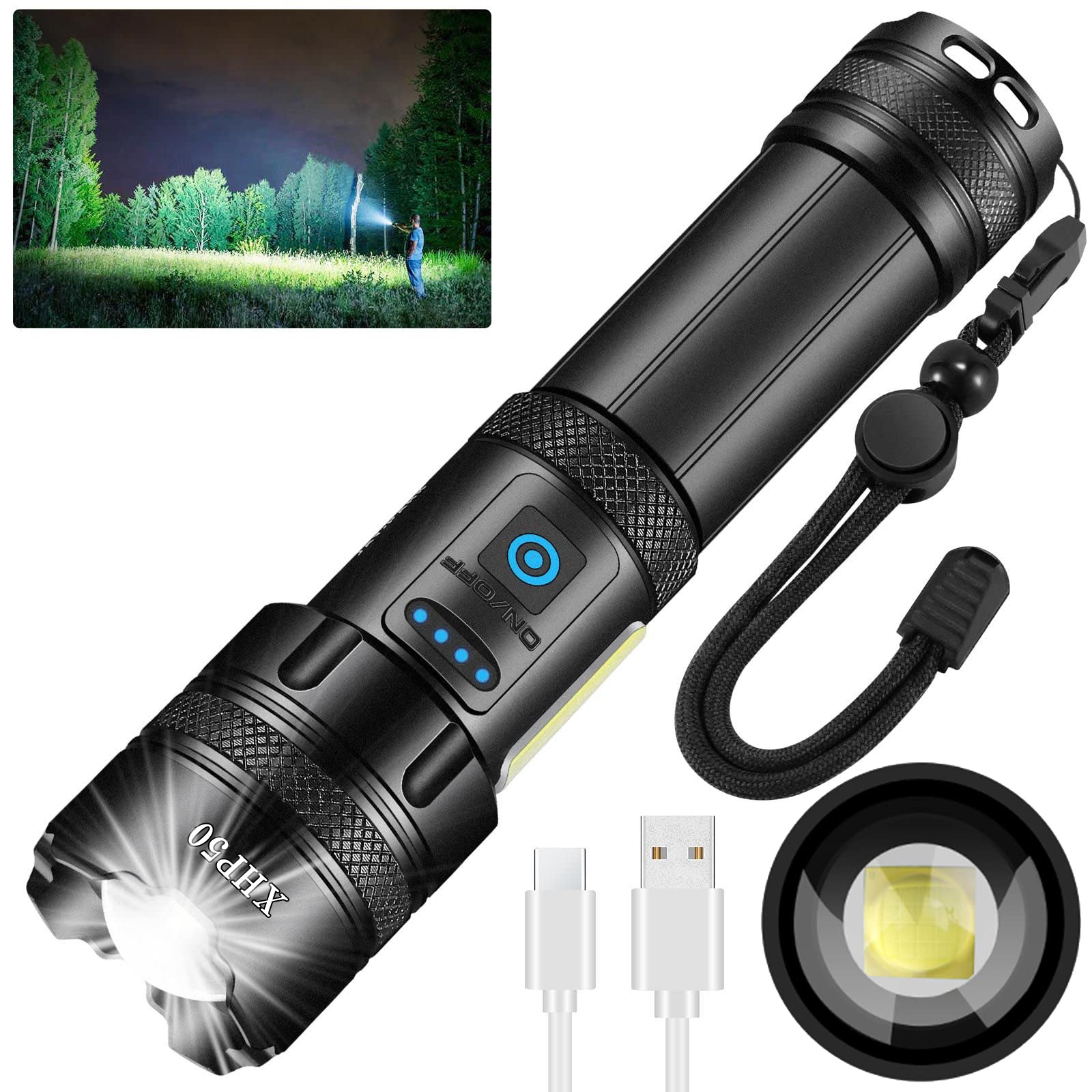 🔥(Last Day Promotion - 50% OFF) LED Rechargeable Tactical Laser Flashlight-BUY 2 FREE SHIPPING