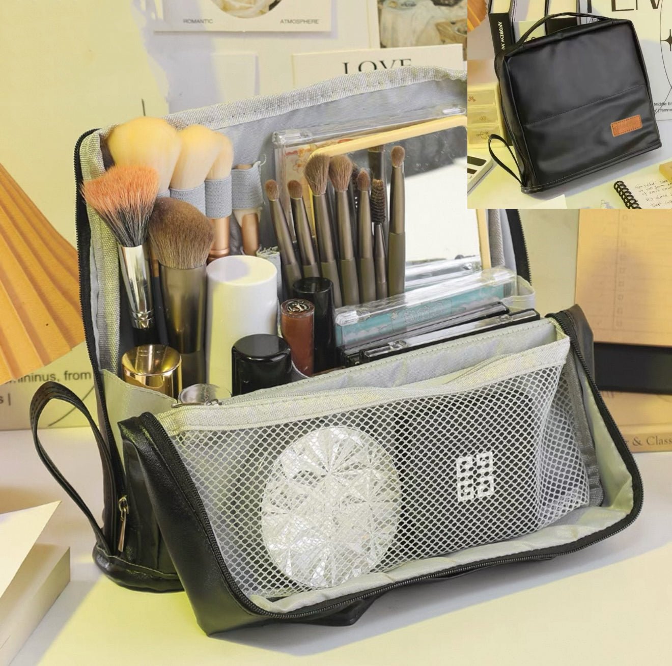 🔥Last Day Promotion 70% OFF🔥Portable Large Capacity Standing Makeup Bag