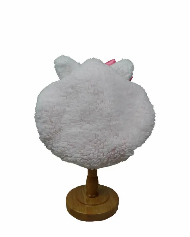 Handmade Cute Teddy Satin Bonnet for Curly Hair