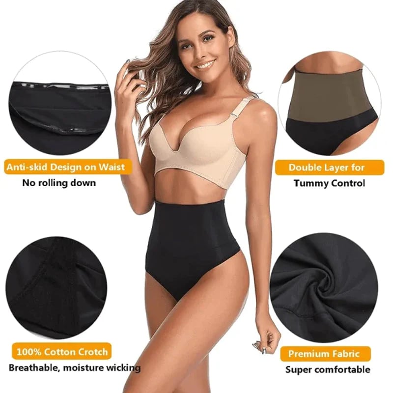 🏆Kaufen Sie 1, erhalten Sie 1 kostenlos🎉Shapewear-Höschen mit hoher Taille und Bauchkontrolle