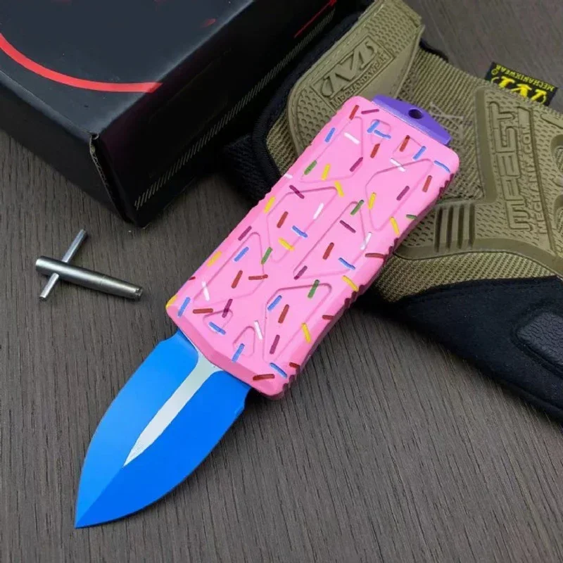Exocet Pink Donut EDC Microtech Knife