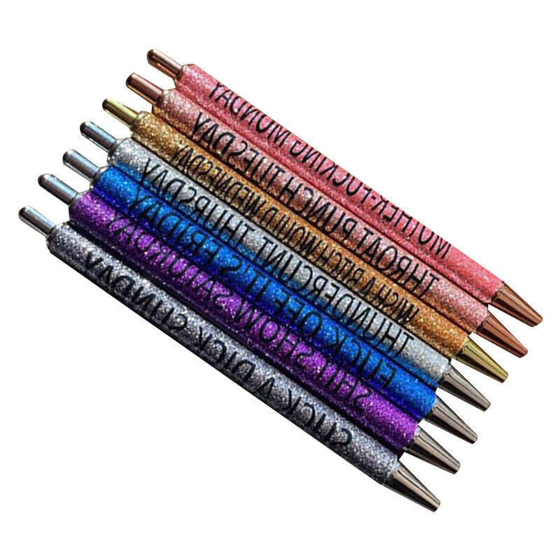 (🔥Black Friday & Cyber Monday Deals - Buy 2 Get 1 Free🔥) 7PCS Daily Funny Pens