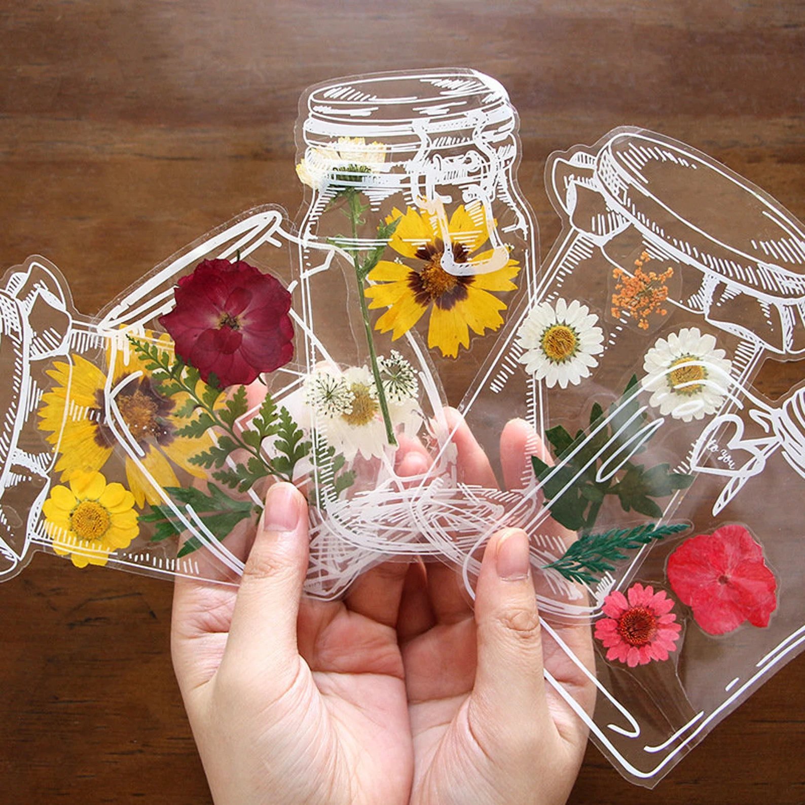 🔥Last Day Promotion 50% OFF🔥Transparent Dried Flower Bookmarks-DIY Gifts Bookmarks