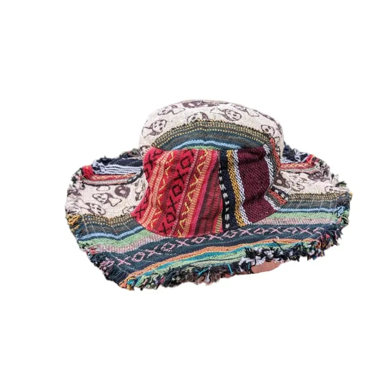 ⏰LAST DAY SALE 50% OFF🎩Patchwork multicolored mushroom Hemp Hat