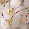 🌈 Letter Beaded Necklace for Women🔤A-Z