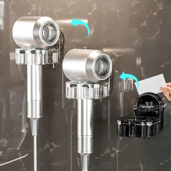🔥Last Day 50% OFF🔥 - 🧼🧼Rotating Hair Dryer Rack Punch-Free