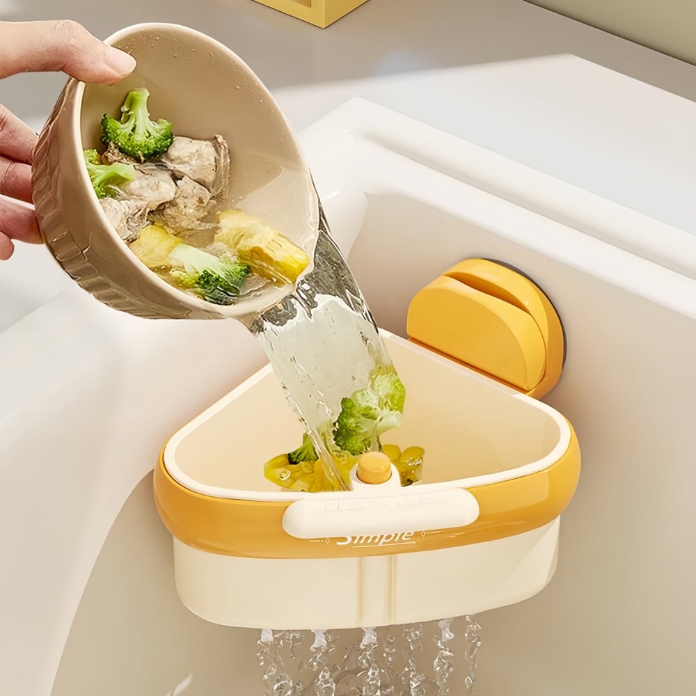 💥LAST DAY SALE 50% OFF💥Suction Cup Sink Corner Rack⚡BUY 2 GET 1 FREE